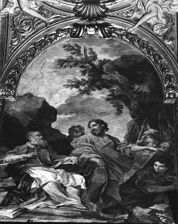 Papa Silvestro I chiamato dai messaggeri di Costantino (dipinto) by Gimignani Lu
